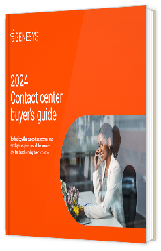 Livre blanc - 2024 Contact center buyer’s guide - Genesys 