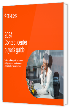 Livre blanc - 2024 Contact center buyer’s guide - Genesys