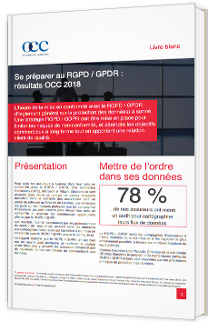 Se préparer au RGPD / GPDR : résultats OCC 2018
