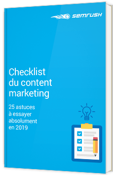 Checklist du Content Marketing