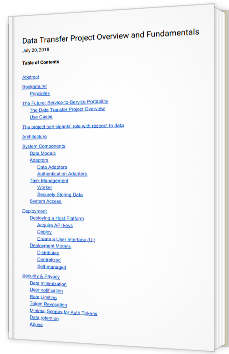 Data Transfer Project Overview and Fundamentals
