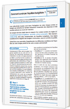 Comment construire l'équilibre budgétaire ?