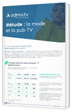 #étude : la mode et la pub TV
