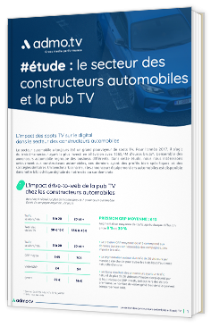 #étude : le secteur des constructeurs automobiles et la pub TV