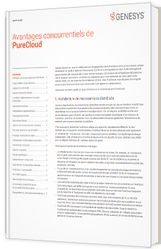 Avantages concurrentiels de PureCloud