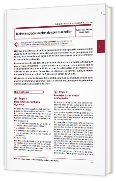 Mettre en place un plan de communication