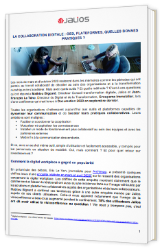 La collaboration digitale : GED, plateformes, quelles bonnes pratiques ?