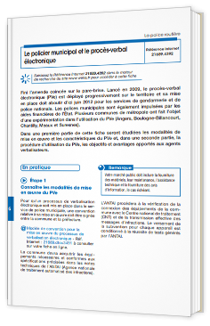 Le policier municipal et le procès-verbal électronique