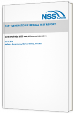 Next generation firewall test report