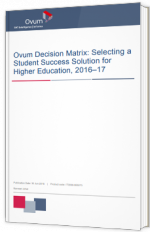 Selecting a Student Success Solution for Higher Education, 2016–17